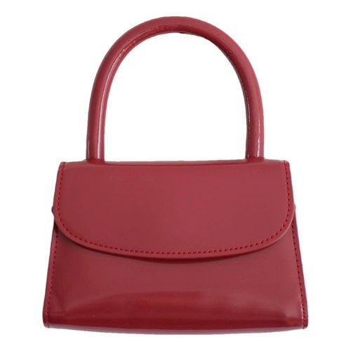 Pre-owned By Far Mini Leather Handbag In Red