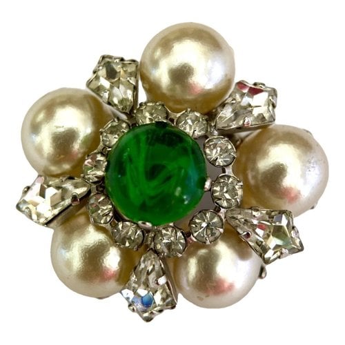 Pre-owned Dior Pin & Brooche In Green