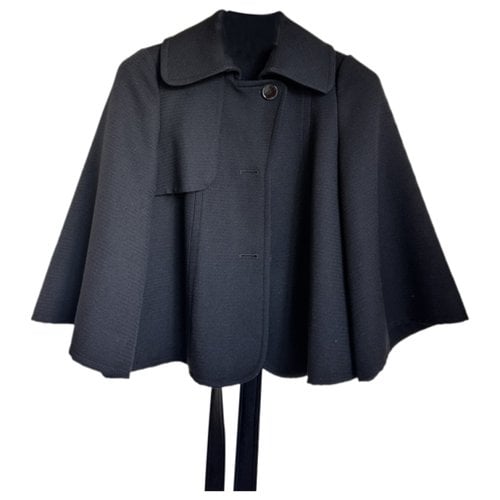 Pre-owned Max & Co Wool Coat In Black