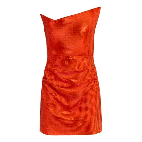Pre-owned Roland Mouret Mini Dress In Orange