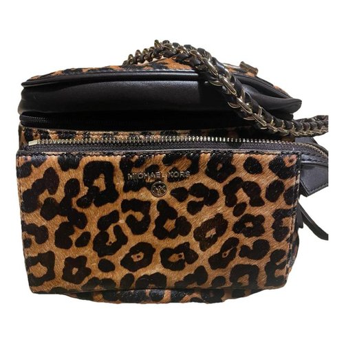 Pre-owned Michael Kors Pony-style Calfskin Clutch Bag In Multicolour