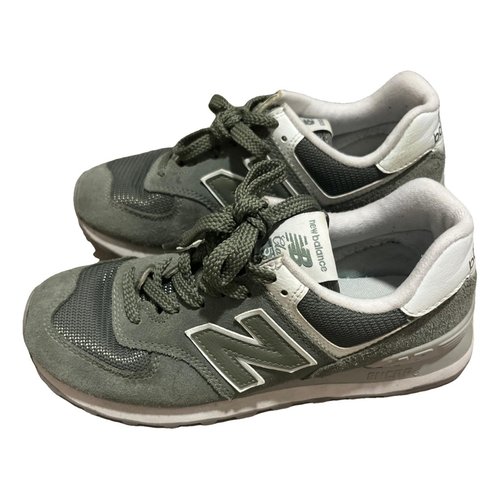 Pre-owned New Balance 574 Trainers In Green