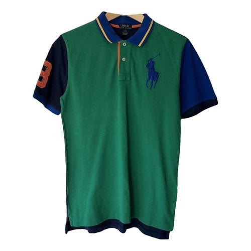 Pre-owned Polo Ralph Lauren Polo Ajusté Manches Courtes Polo Shirt In Green