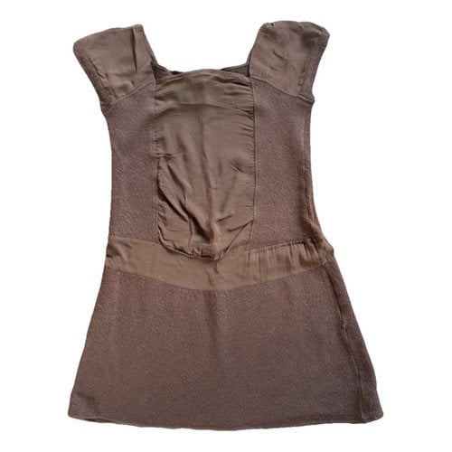 Pre-owned Cotélac Wool Tunic In Brown