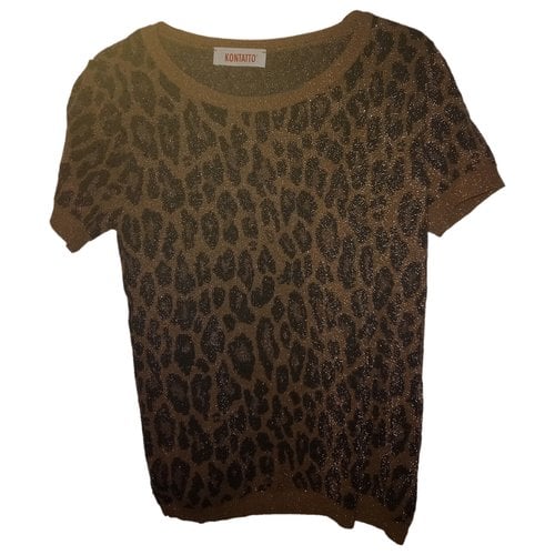 Pre-owned Kontatto T-shirt In Gold
