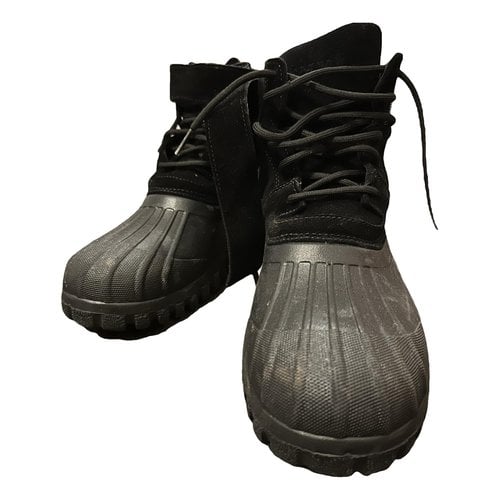 Pre-owned Diemme Leather Boots In Black