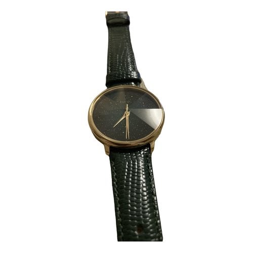 Pre-owned Fossil Watch In Green