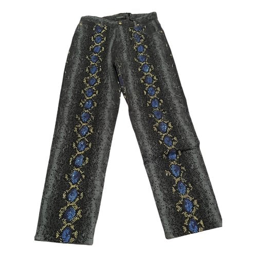 Pre-owned Versace Straight Jeans In Multicolour