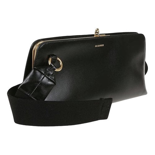 Pre-owned Jil Sander Goji Leather Handbag In Black