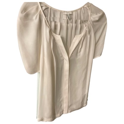 Pre-owned Joie Silk Blouse In Gold