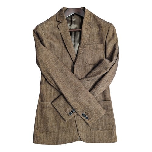 Pre-owned D&g Wool Suit In Brown