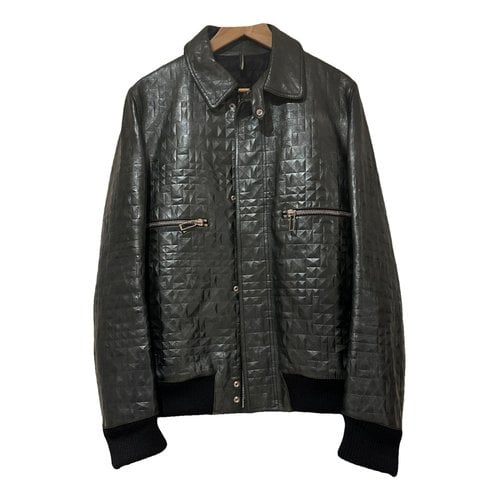 Pre-owned Dior Leather Jacket In Black