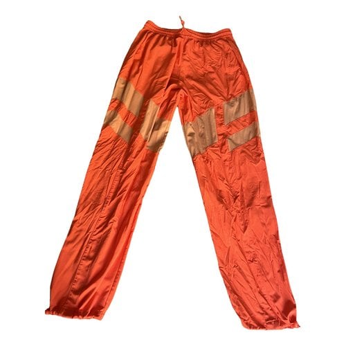 Pre-owned Outdoor Voices Trousers In Orange
