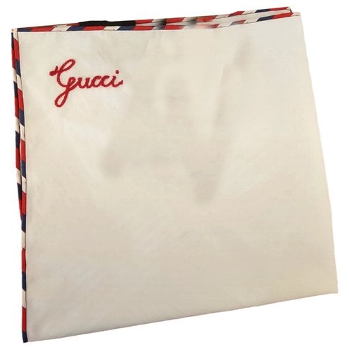 Pre-owned Gucci Scarf & Pocket Square In White