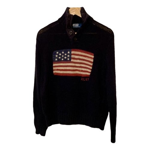 Pre-owned Polo Ralph Lauren Wool Sweatshirt In Blue