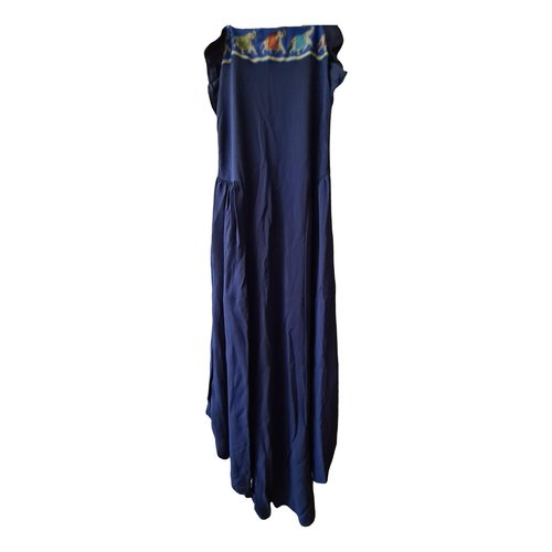 Pre-owned Emporio Armani Maxi Dress In Blue