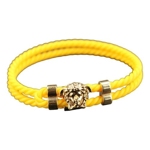 Pre-owned Versace Medusa Bracelet In Yellow