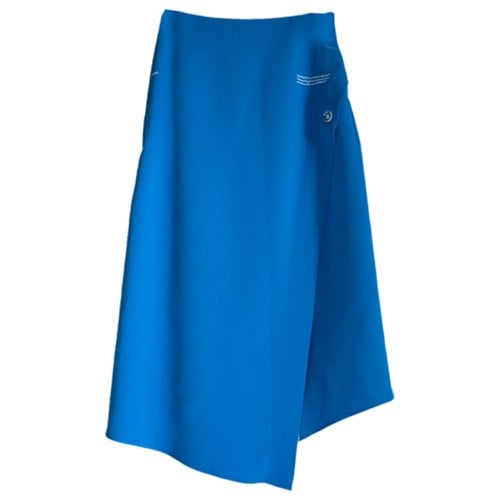 Pre-owned Off-white Skirt In Turquoise