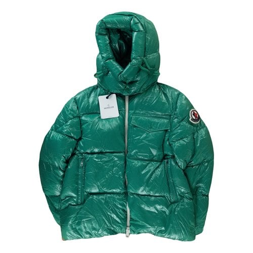 Pre-owned Moncler Hood Puffer In Green
