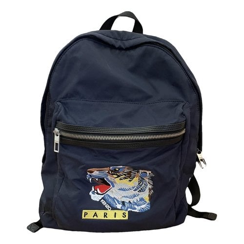 Pre-owned Kenzo Backpack In Blue