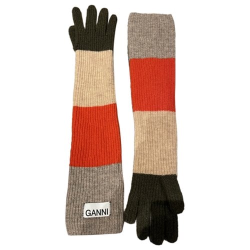 Pre-owned Ganni Gloves In Multicolour