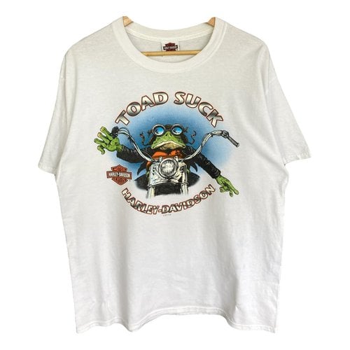 Pre-owned Harley Davidson T-shirt In White