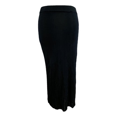 Pre-owned Nafsika Skourti Maxi Skirt In Black