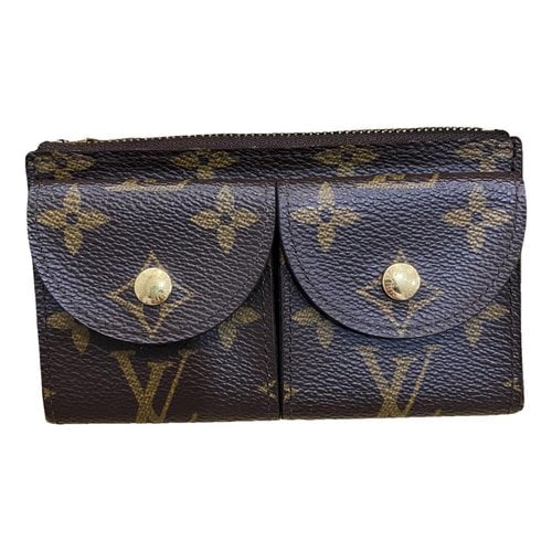 Pre-owned Louis Vuitton Cloth Clutch In Brown