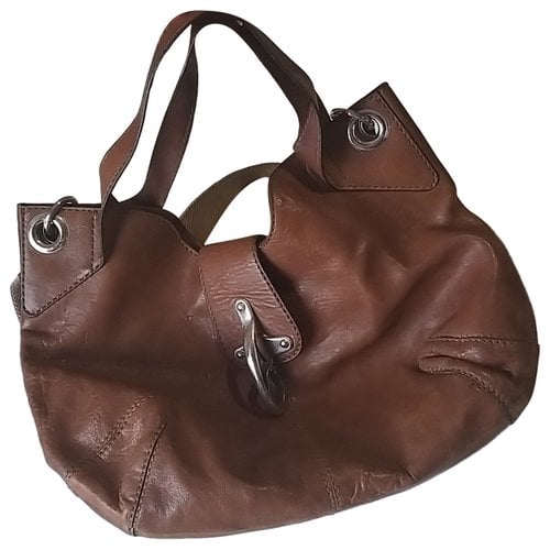 Pre-owned Fay Leather Handbag In Brown
