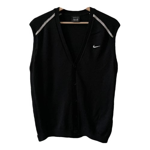 Pre-owned Nike Wool Vest In Black