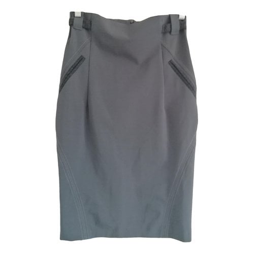 Pre-owned Annarita N Mid-length Skirt In Grey