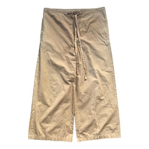 Pre-owned Issey Miyake Large Pants In Brown