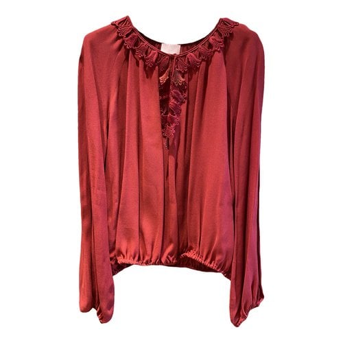 Pre-owned Giamba Blouse In Red