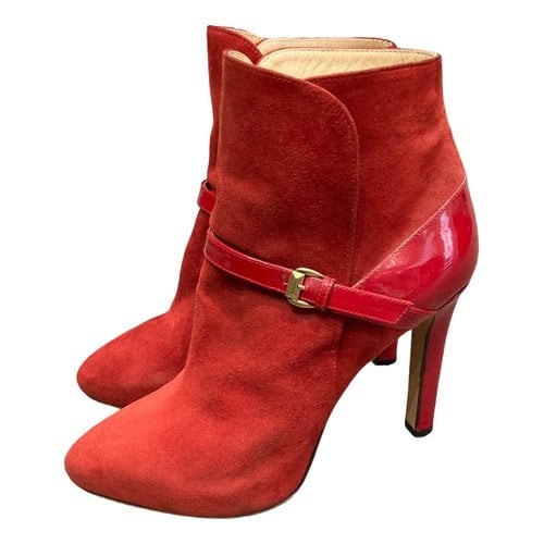 Pre-owned Emilio Pucci Boots In Red