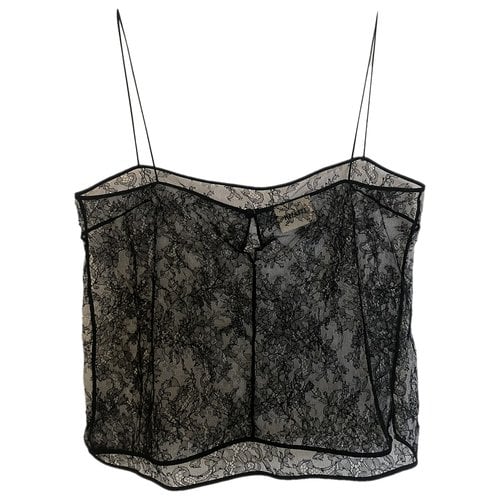 Pre-owned Khaite Lace Camisole In Black