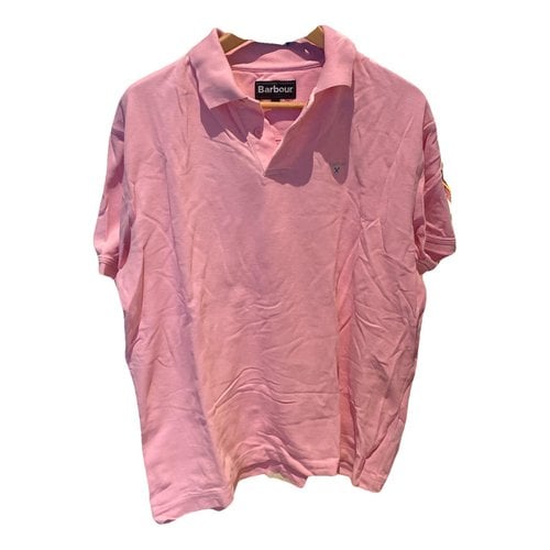 Pre-owned Barbour Polo Shirt In Pink