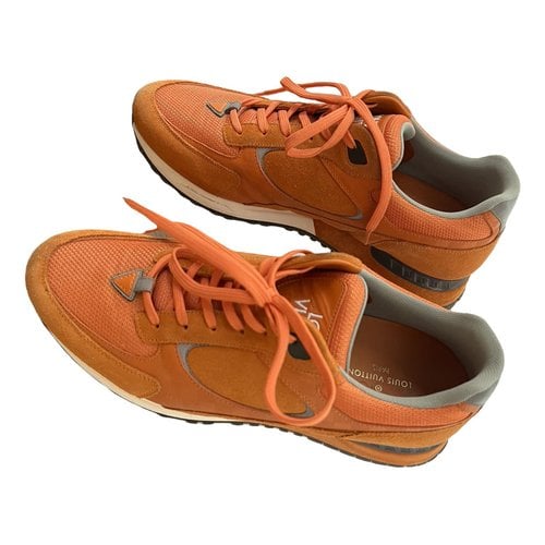 Pre-owned Louis Vuitton Run Away Low Trainers In Orange