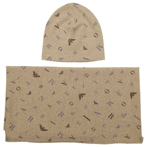 Pre-owned Emporio Armani Wool Beanie In Beige