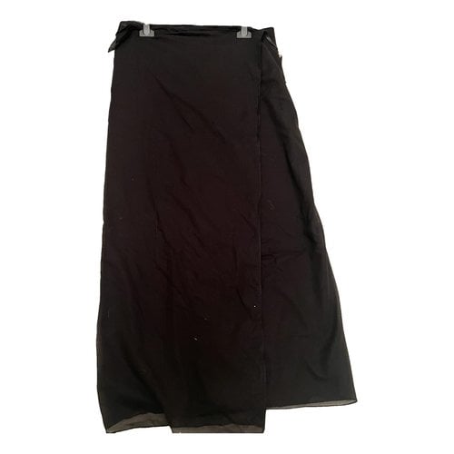 Pre-owned Paco Rabanne Maxi Skirt In Black
