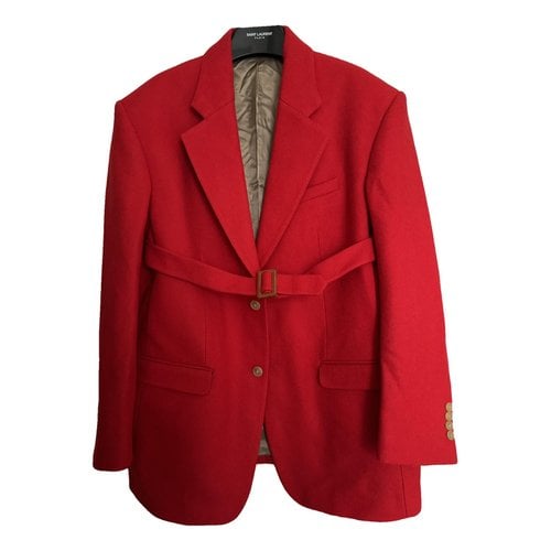 Pre-owned Walter Van Beirendonck Wool Jacket In Red