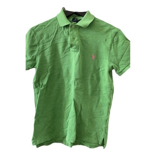 Pre-owned Polo Ralph Lauren Polo Classique Manches Courtes Polo Shirt In Green