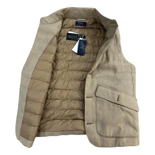 Pre-owned Polo Ralph Lauren Linen Vest In Beige