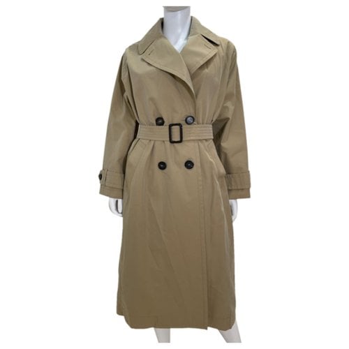 Pre-owned Max Mara Trench Coat In Camel