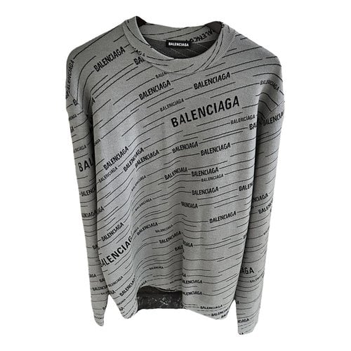 Pre-owned Balenciaga Wool Pull In Grey