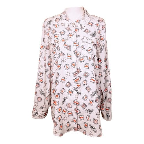 Pre-owned Karl Lagerfeld Blouse In White