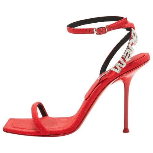 Pre-owned Alexander Wang Cloth Sandal In Red