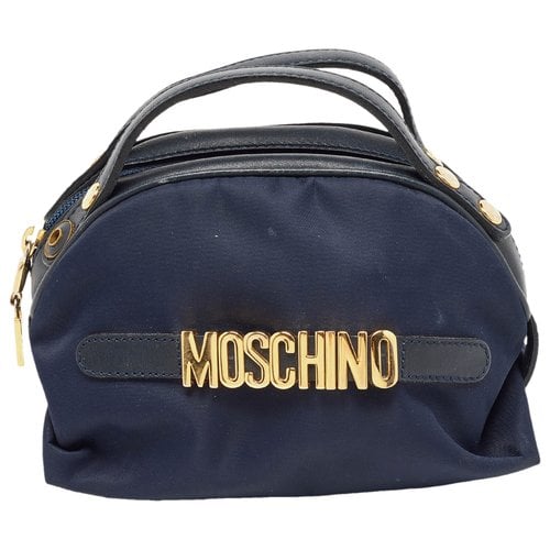 Pre-owned Moschino Leather Handbag In Blue