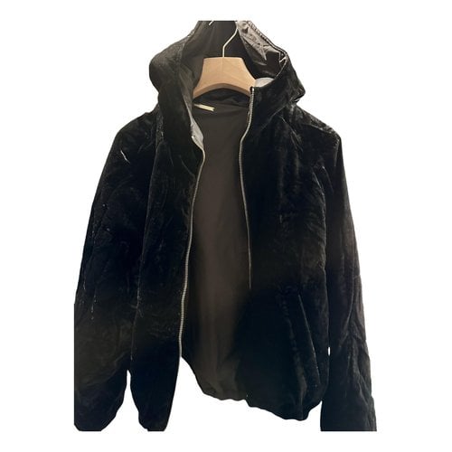 Pre-owned Armani Exchange Velvet Jacket In Black