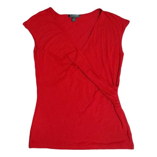 Pre-owned Lauren Ralph Lauren Vest In Red