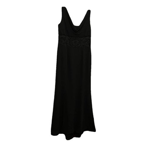 Pre-owned Escada Silk Maxi Dress In Black